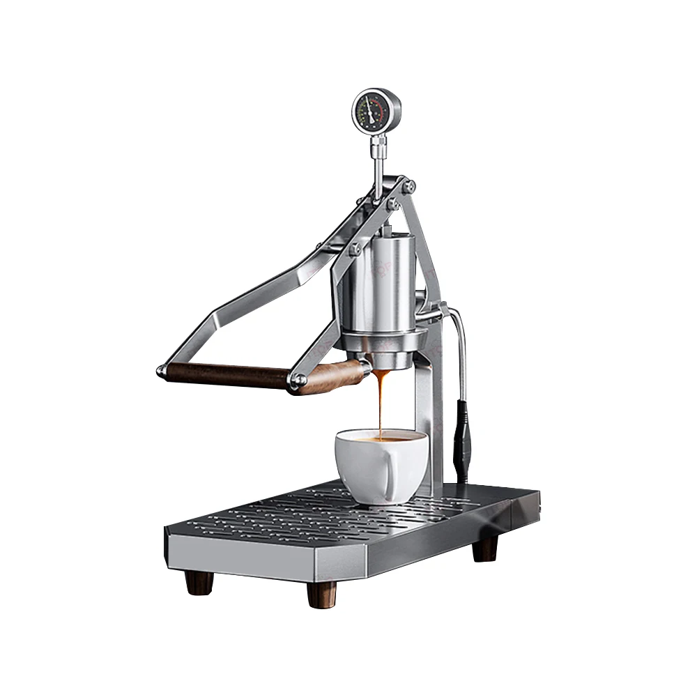 

Lever Pull Manual Stainless Steel Espresso Coffee Machine Italian Vehicle-mounted Hand Press Coffee Machine