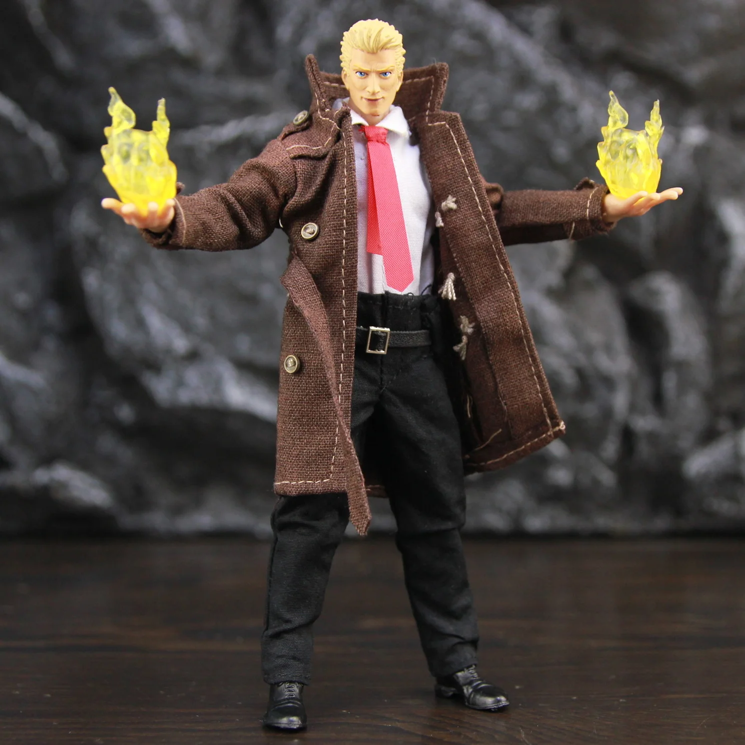 Figura de acción Dark Constantine Comic John, abrigo de viento, traje negro, 1:12, ropa, juguetes, modelo de muñeca, 6 ", 1:12, 1/12