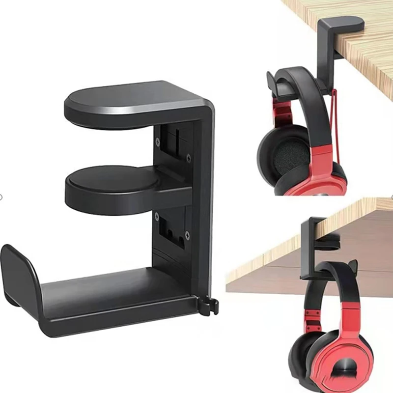 Adjustable 360° PC Headphone Hook Clamp