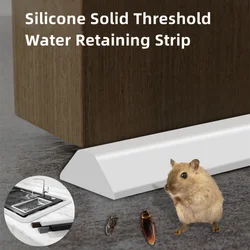 Silicone Bathroom Water Stopper Self-Adhesive Bendable Water Retaining Strip Dry Wet Separation Blocker Shower Dam Flood Barrier