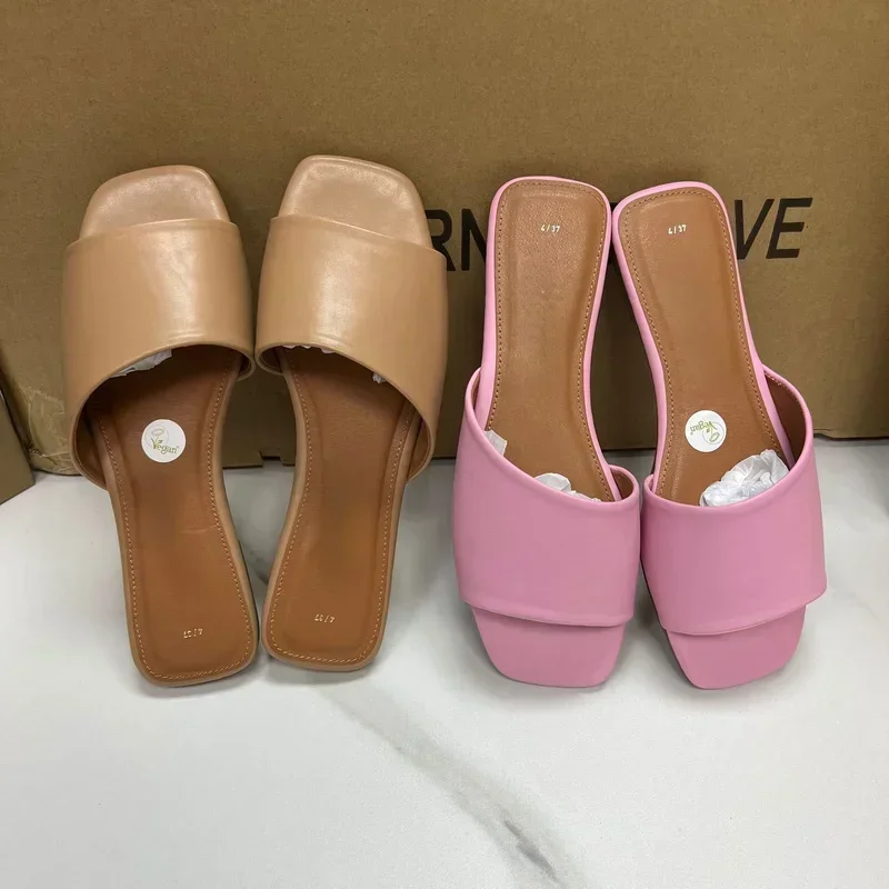 Summer Women Sandals 2025 Outdoor Plus Size Open Toe Flat heels simple leisure Comfortable Light Sandalias Femininas beach shoes