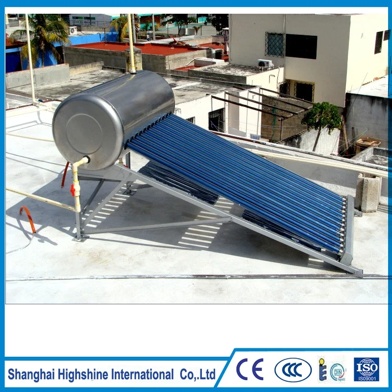 Custom Logos Stainless Steel Solar Boilers Pitched Roof All Stainless Steel Solar Water Heater