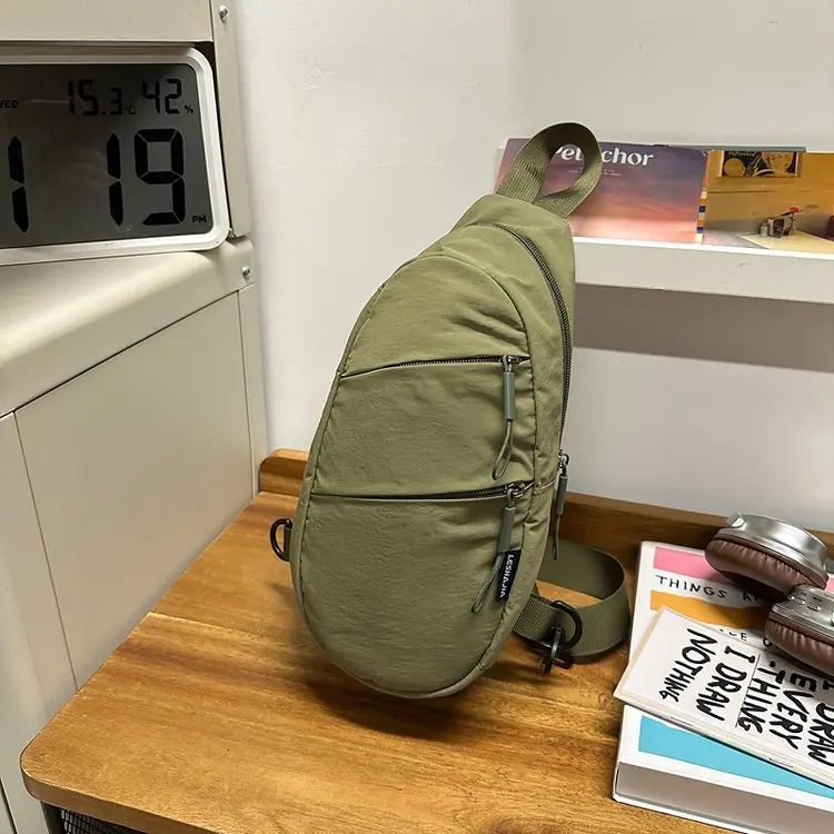 Borsa a tracolla sportiva casual da uomo Borsa in nylon leggero per telefono cellulare Borsa da petto da uomo Faion per il tempo libero estivo