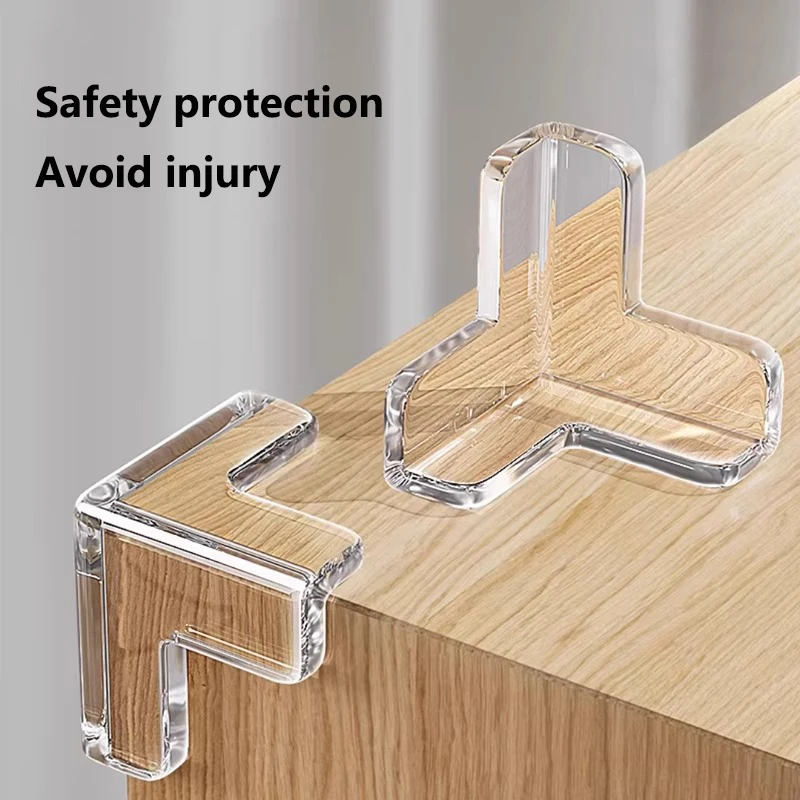 Anti-collision corner table corner transparent anti-collision coffee table furniture soft corner and edge protection cover