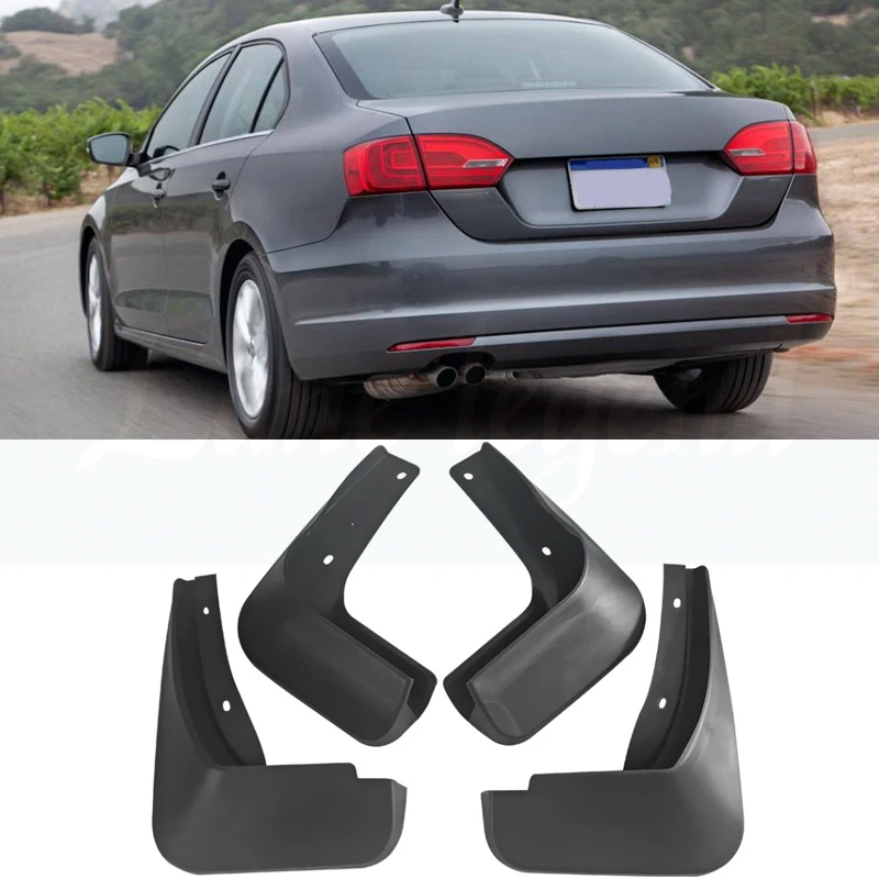 Set Mud Flaps For VW Jetta Mk6 A6 2011 2012 2013 2014 Vento Sedan Mudflaps Splash Guards Front Rear Mud Flap Mudguards Fender