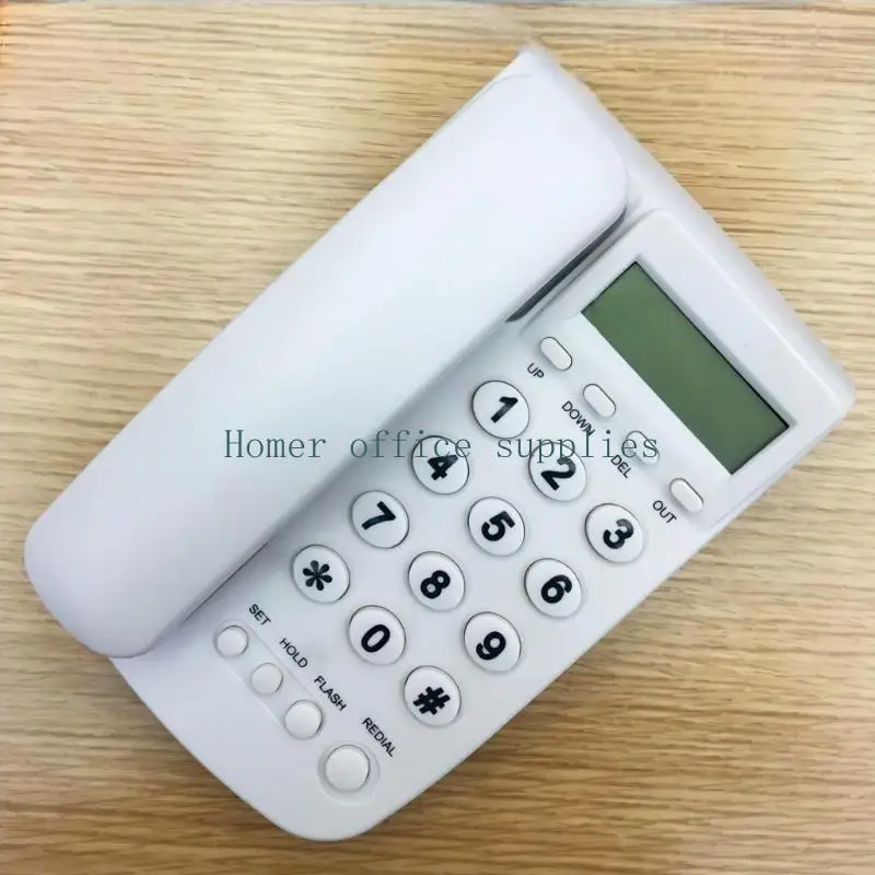K43B Desktop Landline for Seniors Large Buttons and Corded Phone with LCD Caller Display Speed Dial for Home Hotel and Office