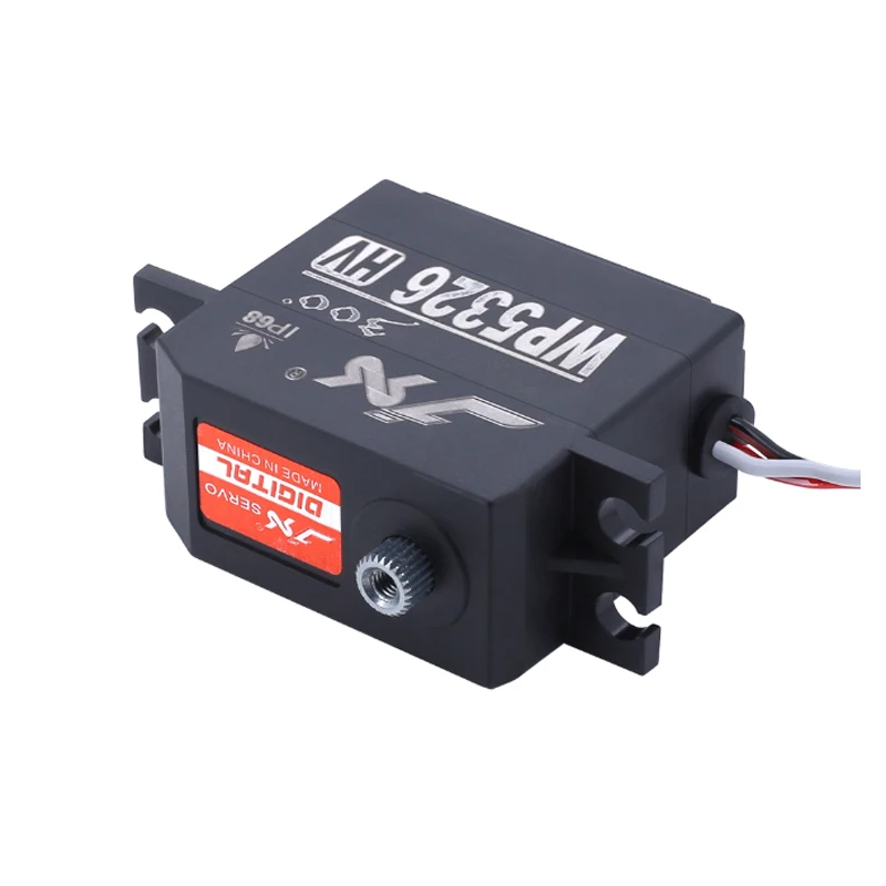 JX Servo WP5326HV-300 Servo numérique - couple 26 kg, étanche IP68, engrenage métallique, pour voitures, bateaux, chenilles et robotiques RC