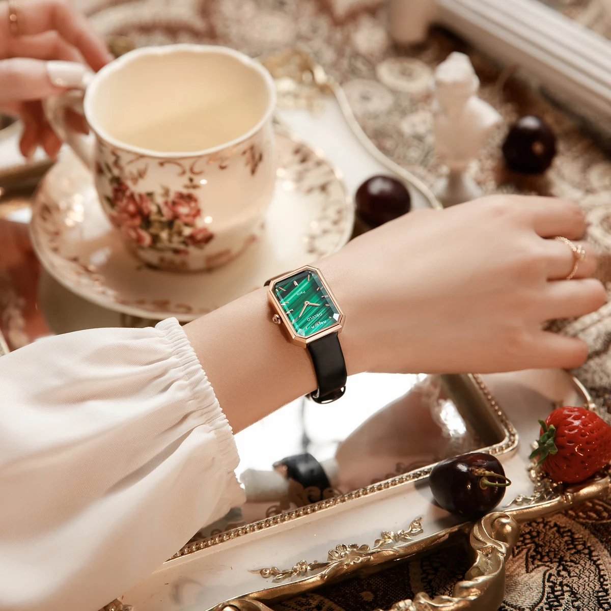 OBLVLO Top Brand Elegant Women Watch Steel Luxury Quartz Watch Gift Female New Design Watch Reloj Mujer