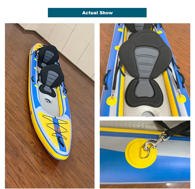 ZEBEC New Design PVC Inflatable fishing Kayaks 2 Person Wholesaler Manufacturer Of Inflated Rowing Boats