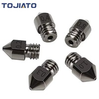 2pcs MK8 Hardened Steel Nozzle 0.2mm-1.0mm For 1.75MM Supplies CR10 Ender-3  Extruder Head 3D Printer Nozzle 3D Printer Parts