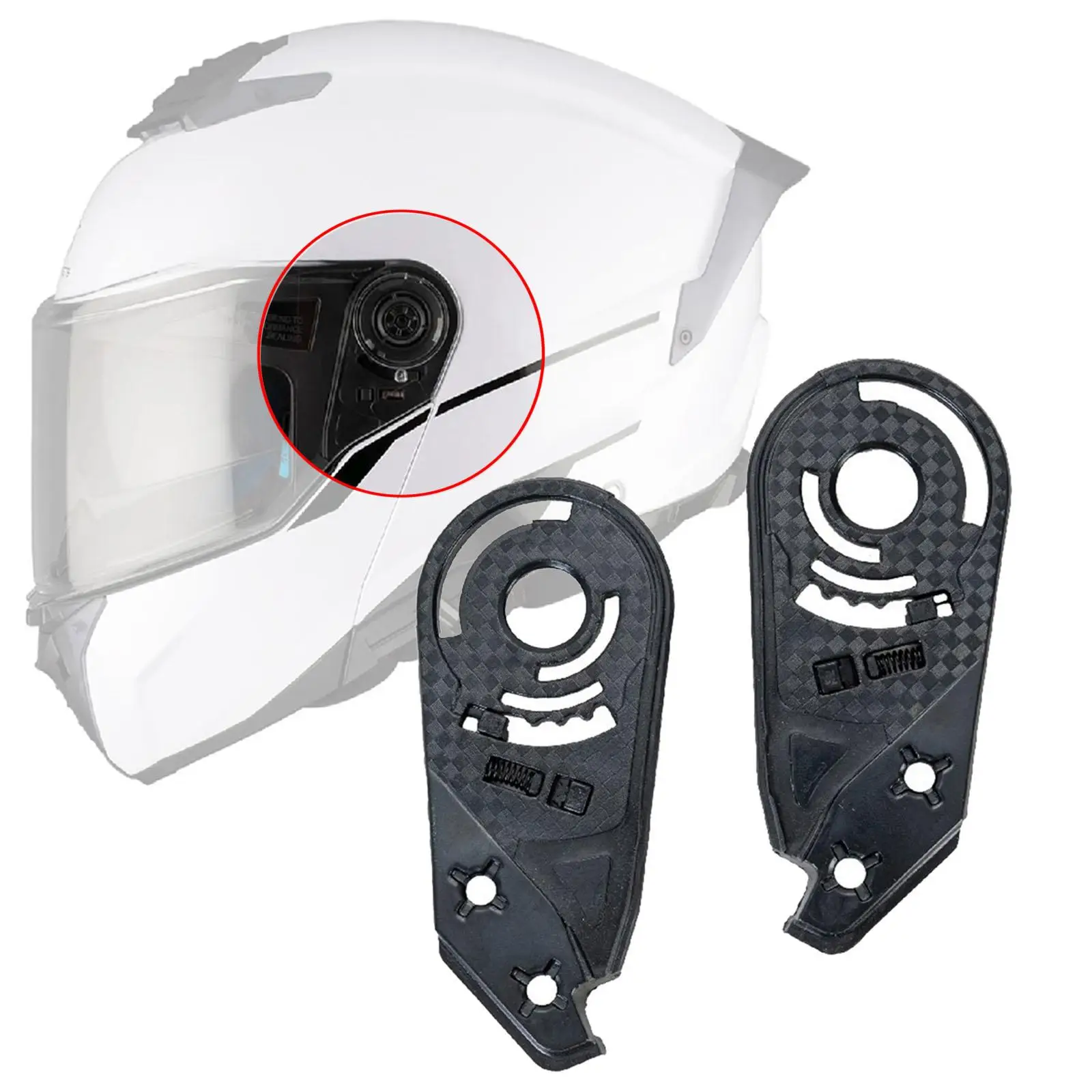 

Premium Motorcycle Helmet Lens Base Black Spare Part Replacement for Integrale Motorcycle Helmet Visor