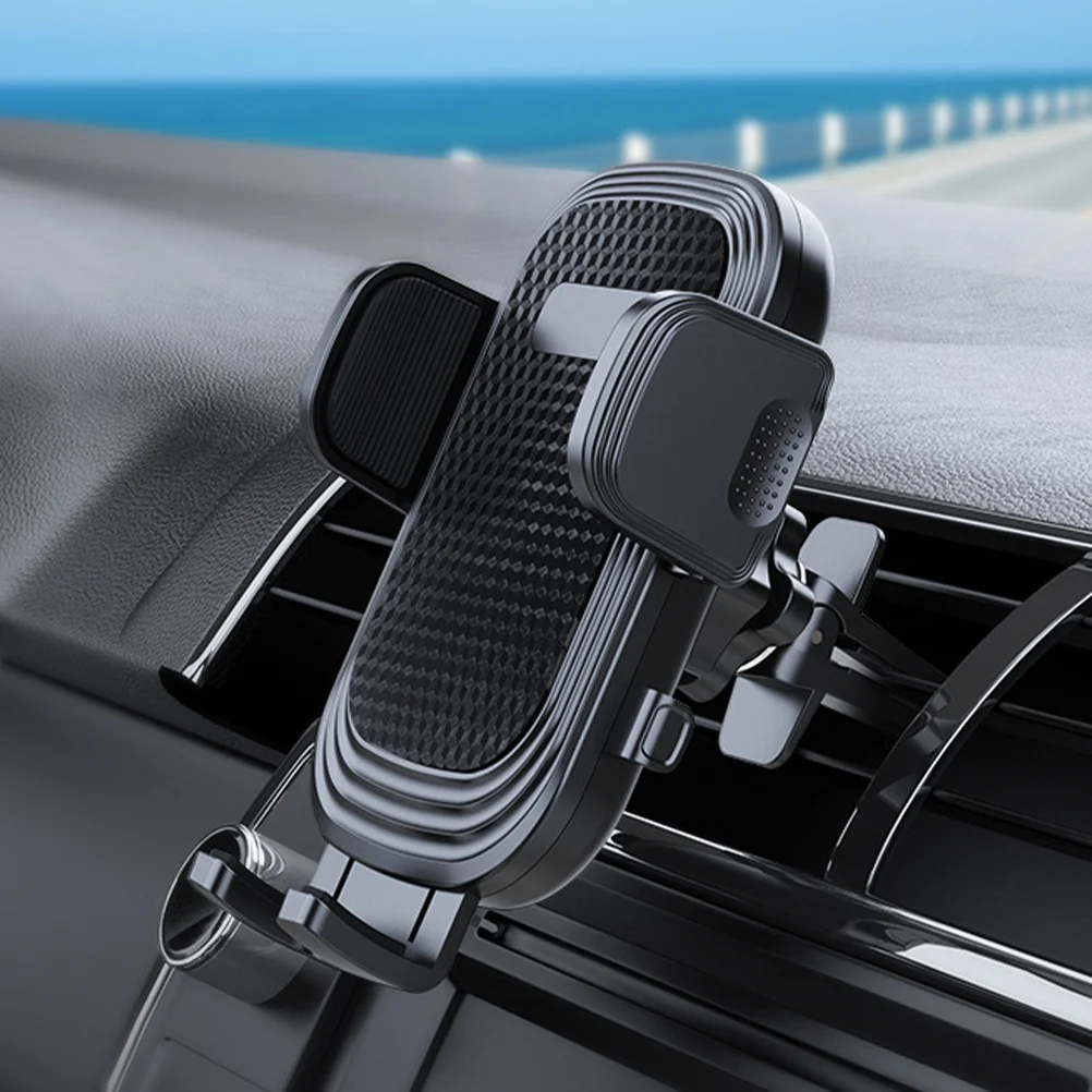 

Air Vent Phone Holder ABS Car Mobile Mount 360 Degree Rotatable Adjustable Phone Stand with Soft Silicone Pads Anti-Scratch