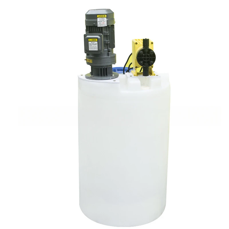Dosing device  solution box, white plus large bucket, dosing stirring bucket