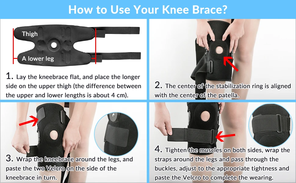 Hinged Knee Brace Orthopedic Meniscus Knee Pad With Side Stabilizers Arthritis Patella Protector Sports Kneepad Joint Pain, ACL