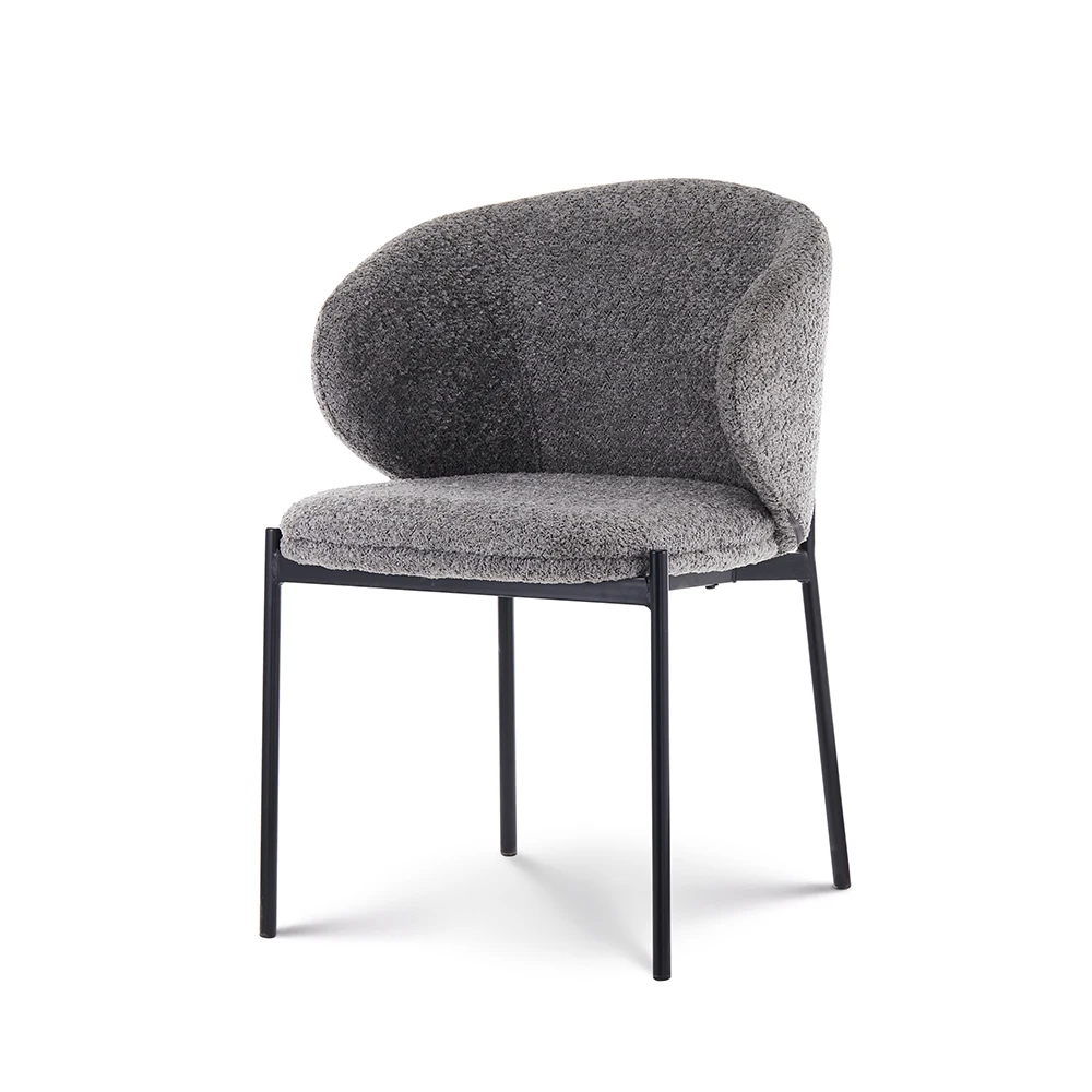 

Grey Metal Legs Dining Chairs Modern Luxury Dining Chairs Upholstered