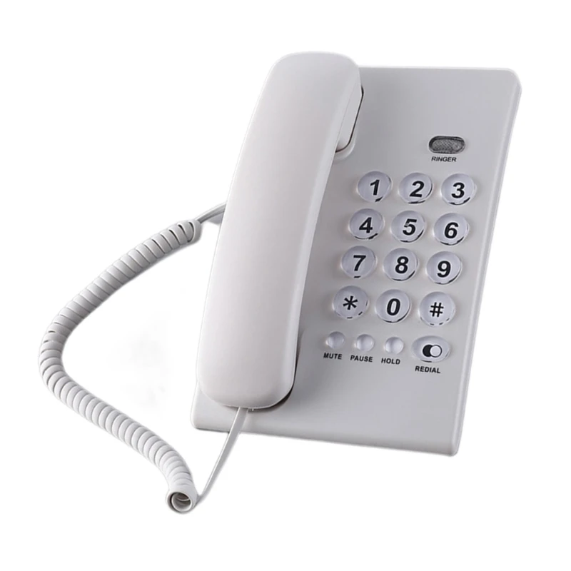 Corded Landline Phone Big Button Landline Phones Fixed Telephone for Office Home Hotel Bathroom Emegency Telephone Dropship