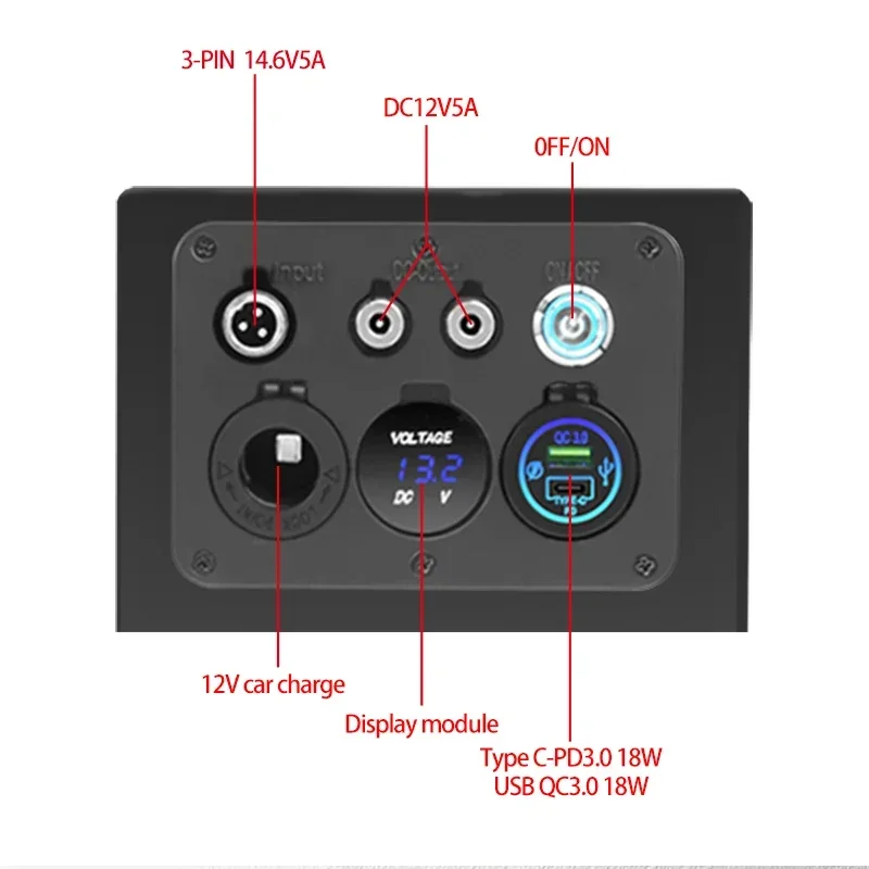 Imagem -05 - Bateria de Lítio Liitokala com Tensão Display Inversor Barco Carrinho de Golfe Ups Lifepo4 12v 300ah 4s 12.8v 300ah