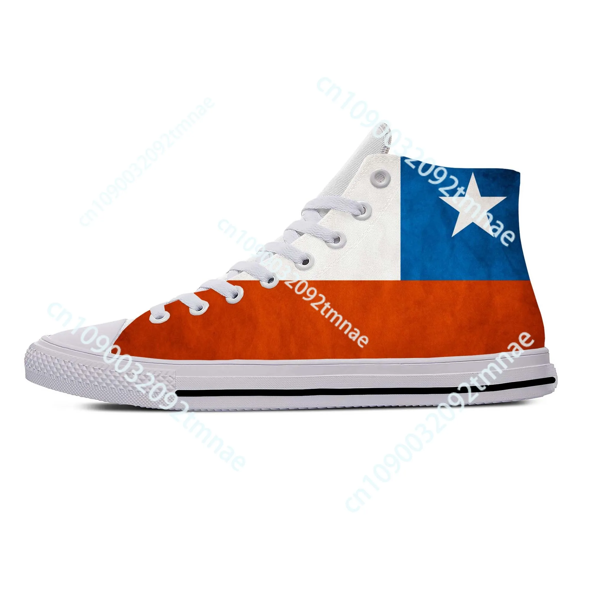 

Summer Chilean Flag Chile Patriotic Cool Custom Casual Shoes Lightweight Breathable Men Women High Top Sneakers Hot Board Shoes