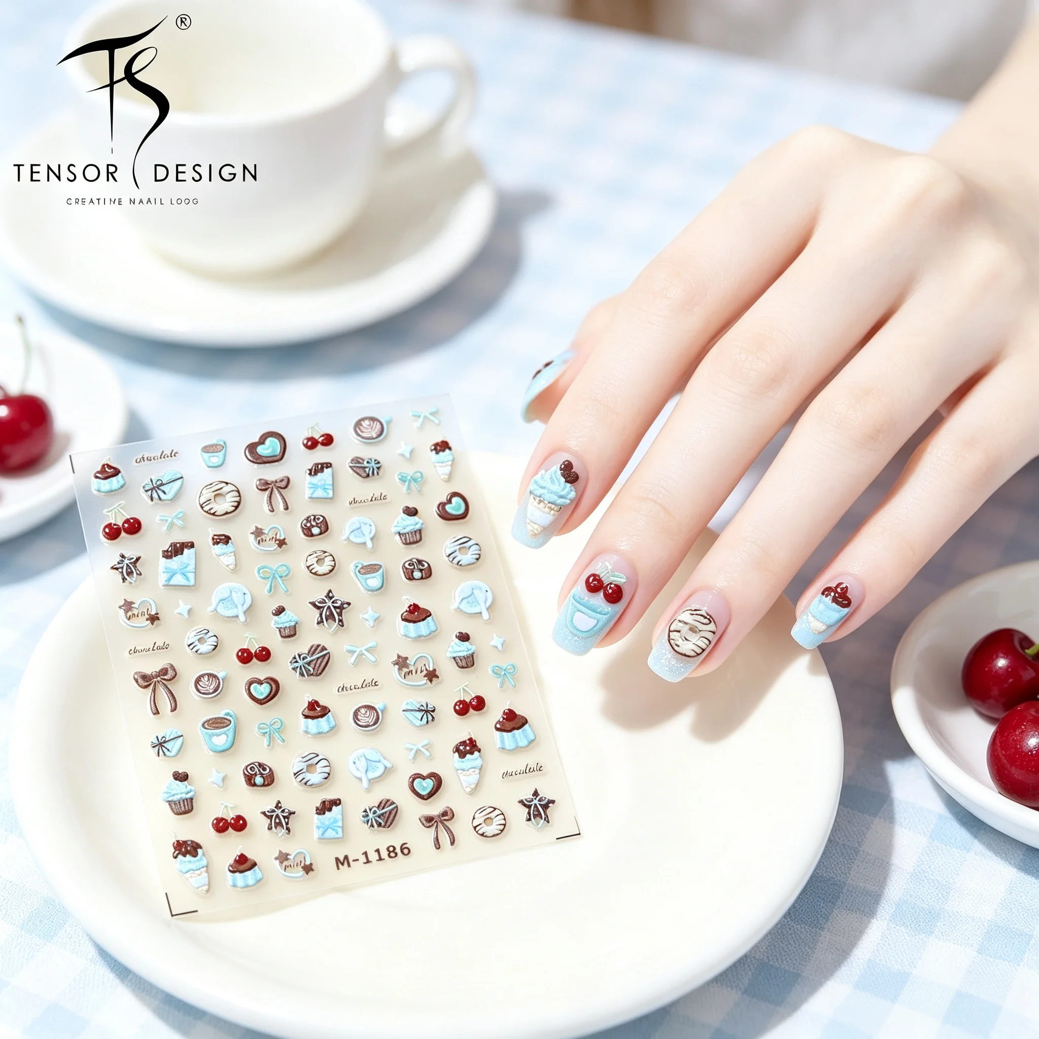 ملصقات أظافر تينسر نيل بتصميما - مراجعة Nail Art Elegan وسعره