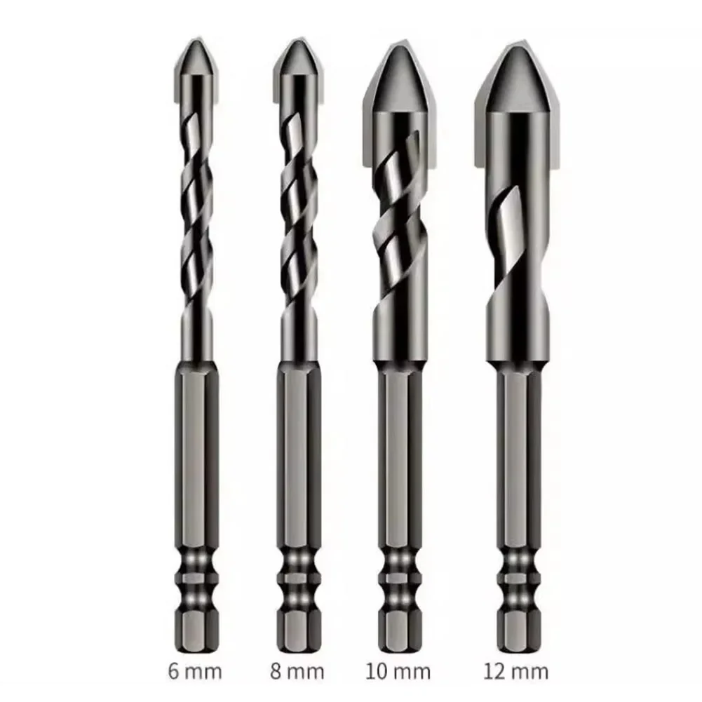 

1pc 6-12mm Multifunction Drill Bit Eccentric Drill Crooked Head 1/4'' Hex Shank Alloy Steel Drill Bit For Tile Ceramic Drilling