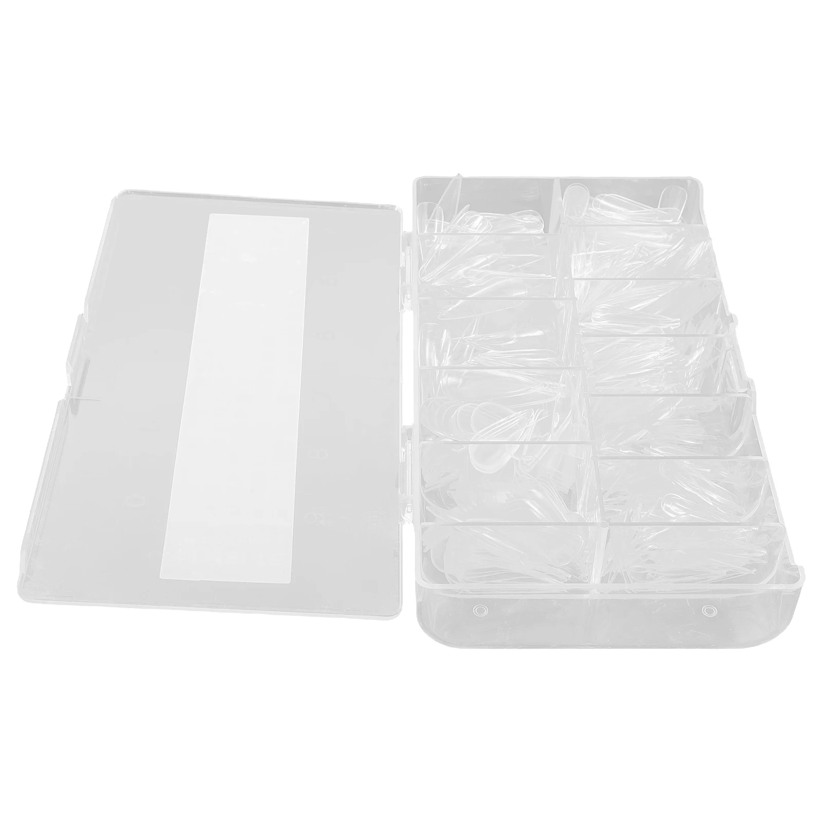 

500pcs Almond Nail Tips Full Cover Clear Acrylic False Nails Press On Extensions For Home Artificial Finger Nail