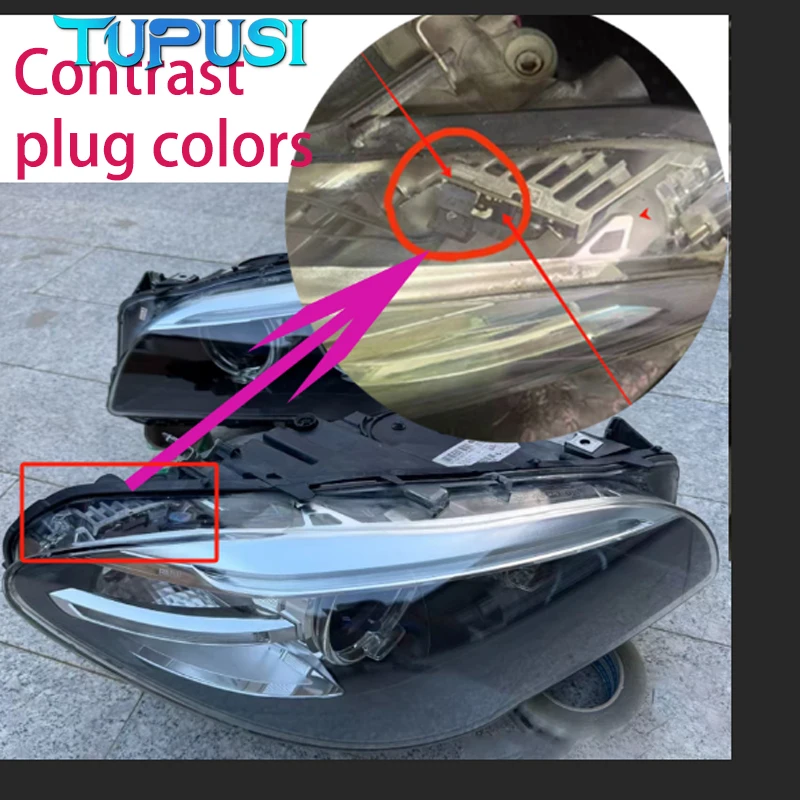 Luce bianca Angel Eye per BMW Serie 5 F10 F18 2011-2017 Luce sopracciglio Corsa diurna Versione spina beige Piastra guida CHIP per auto