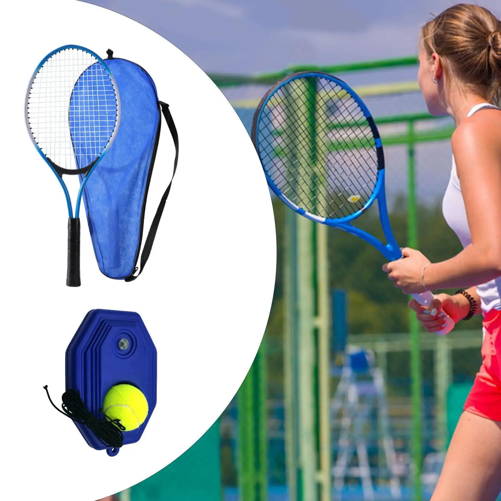 Tennis Racket Lightweight Tennis Rebounder Kit Tennis Training Rebound Ball