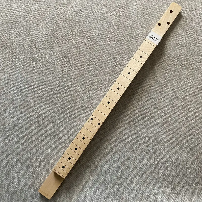 GN778 3 String Electric Guitar Unfinished Guitar Neck No Frets No Paints for Custom Order DIY Replace