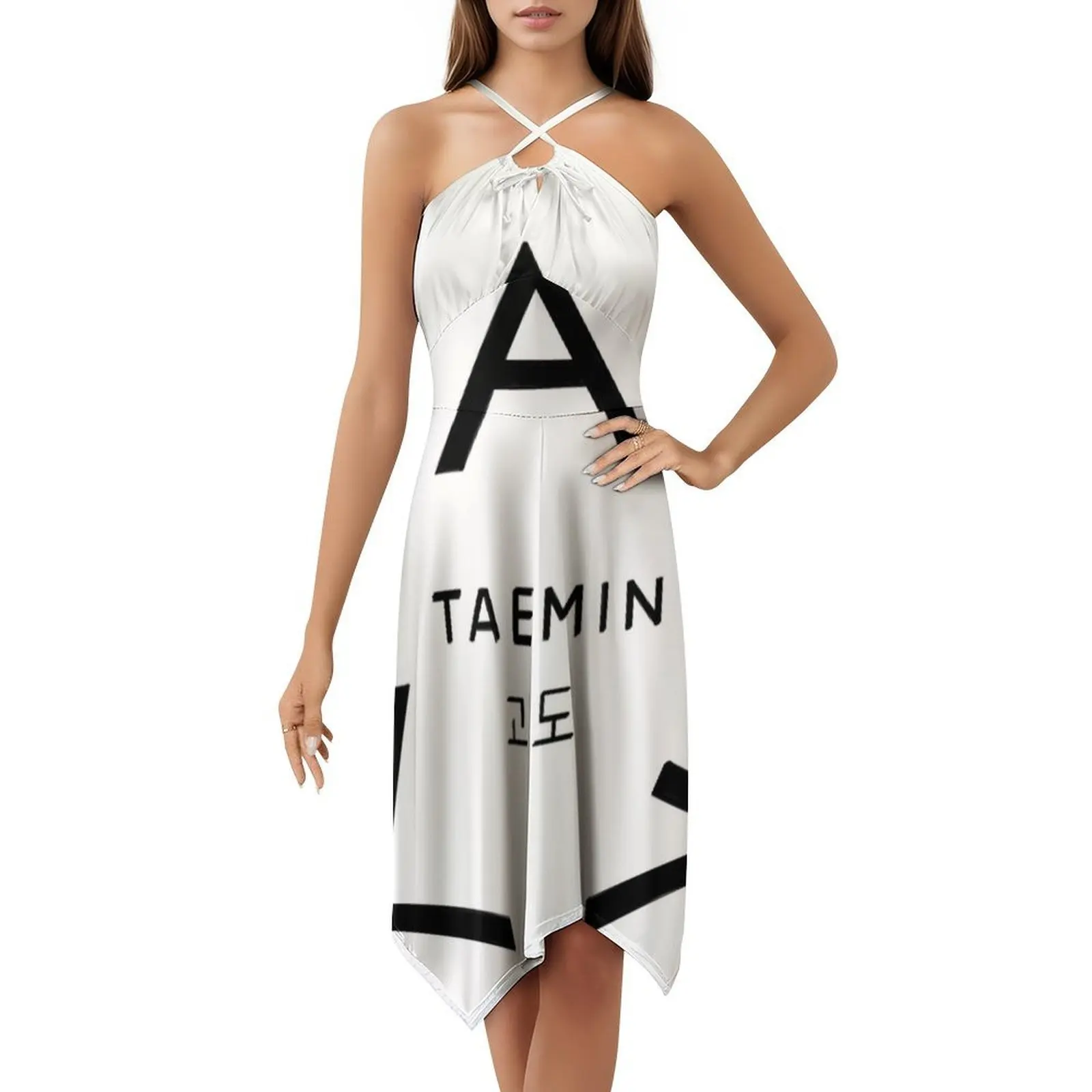 فستان Taemin-Ace Bohemian بدون أكمام متعدد الطباعات لحفلات عطلة الشاطئ فستان شالات العالم Taemin فساتين نسائية #5