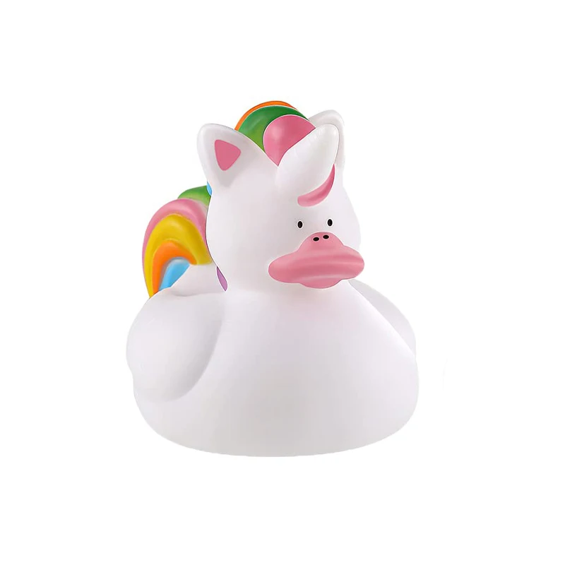 1 шт., резиновые утки с единорогом, мини-резиновые утки, объемные маленькие радужные утки с единорогом, игрушки для девочек и мальчиков, сувениры для вечеринки в честь дня рождения, бассейна