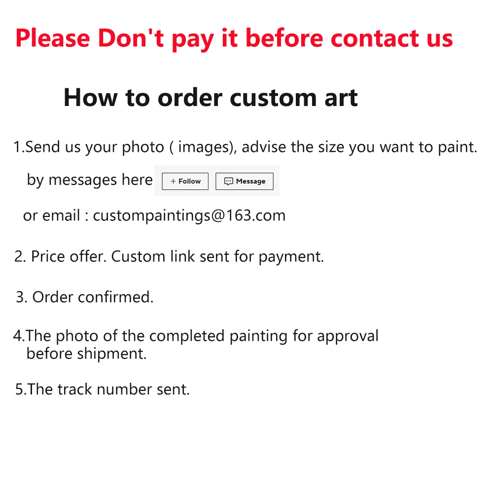 Custom Hand-Painted Oil Painting From Photo Family Portrait Image to Canvas Art Personalized Anniversary Birthday Christmas Gift