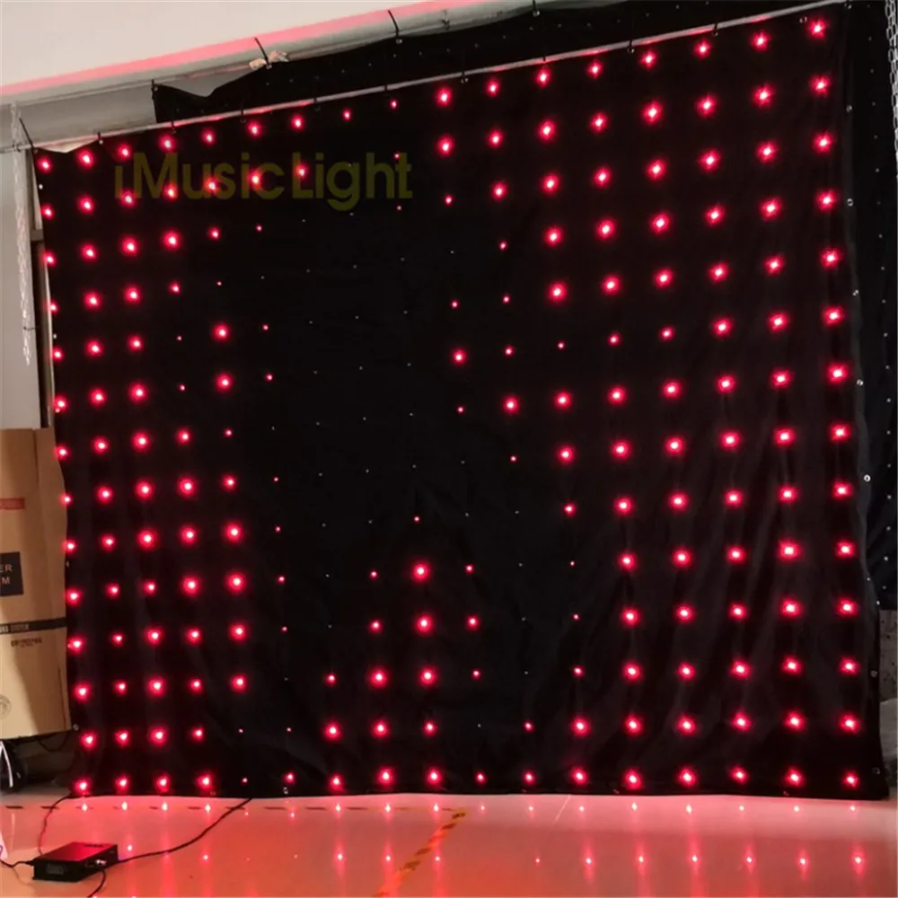 

Светодиодная сценическая видеозанавеска, гибкий экран P18 см, 2,5 м x 3 м с контроллером DMX, 60 анимированных моделей для мероприятий и выступлений