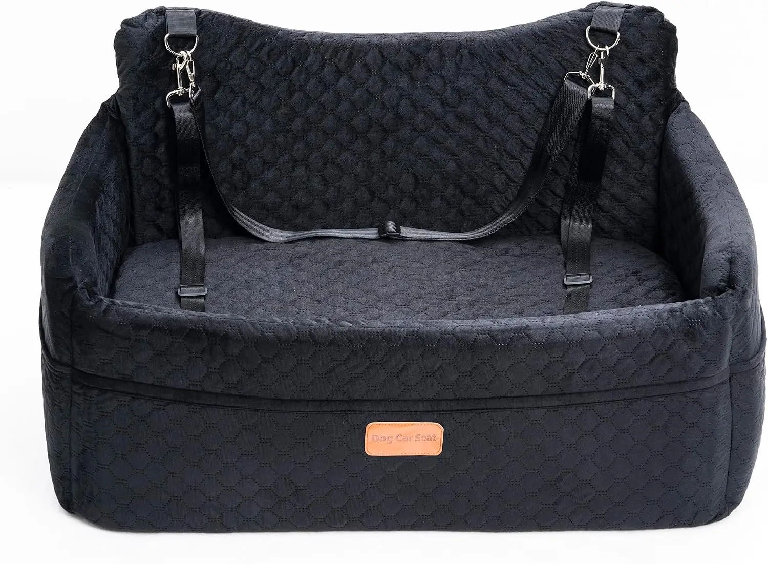Heavy-Duty Dog Car Booster Seat for Large Dogs, Supports Up to 55 lbs