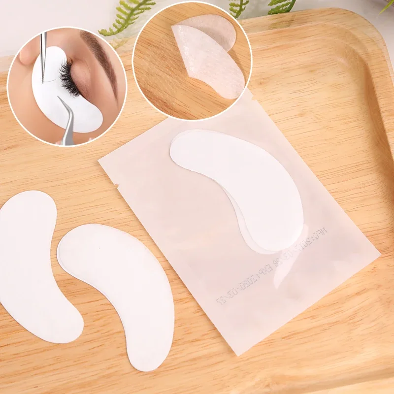 50 pares de almohadillas de hidrogel para extensión de pestañas, parche de Gel para injerto de pestañas postizas, pegatinas para debajo de los ojos, puntas, herramientas de maquillaje para mujeres