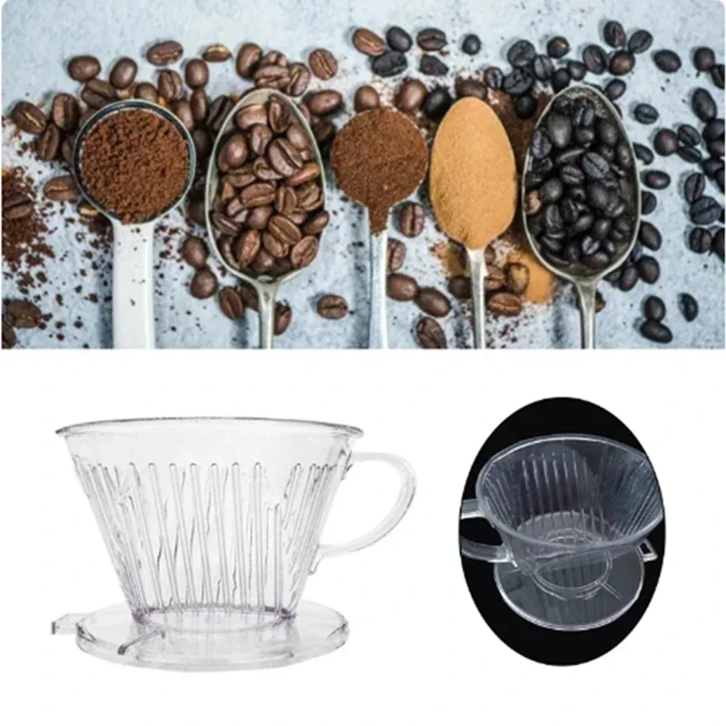 Filtro per caffè in resina riutilizzabile con gocciolatore per caffè per versare sopra la tazza filtrante per imbuto per la preparazione del caffè