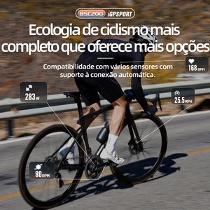 Igpsport-bsc200 computador para bicicleta, computador com gps, velocímetro, velocímetro, sem fio, digital, formiga +, navegação, cronômetro, odômetro, ciclismo 10 principais vendas relógio corrida com gps - №8