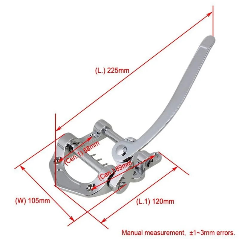 Guitarra Eléctrica Jazz Tremolo Bar Bridge Unit Vibrato Bridge, aleación de Zinc para Tele SG LP ETC ES335, piezas de guitarra, accesorios