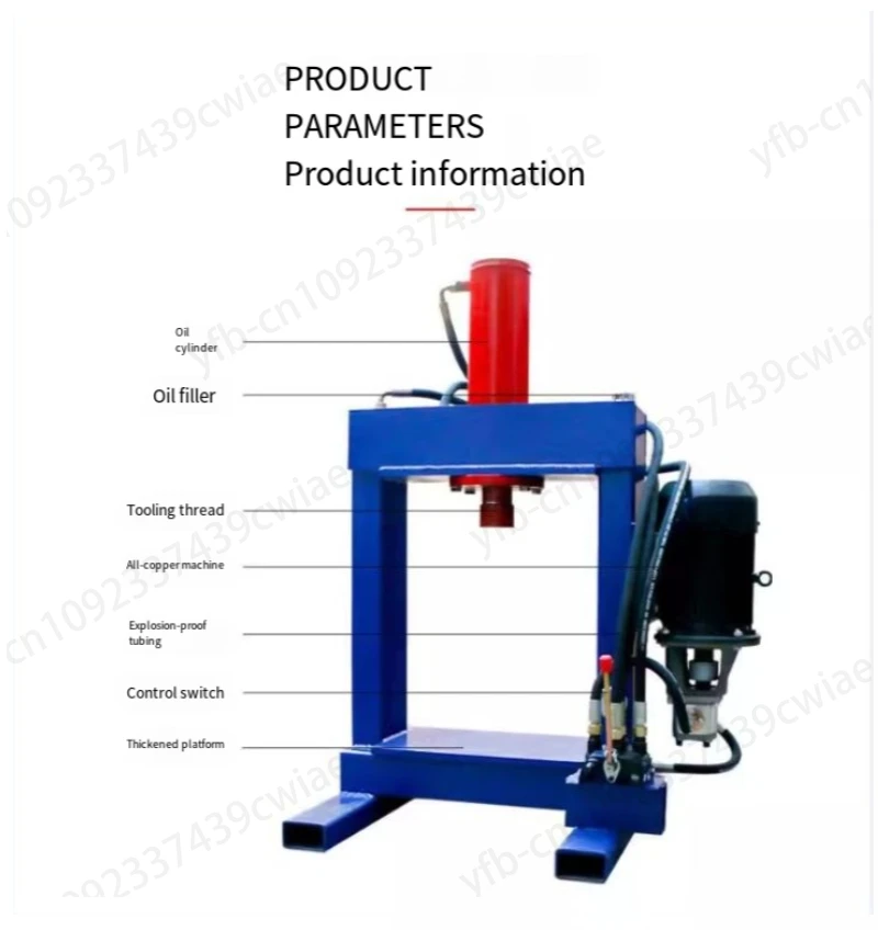 Hydraulic Press Hydraulic Press New Copper Aluminum Tire Engine Disassembler Motor Disassembler