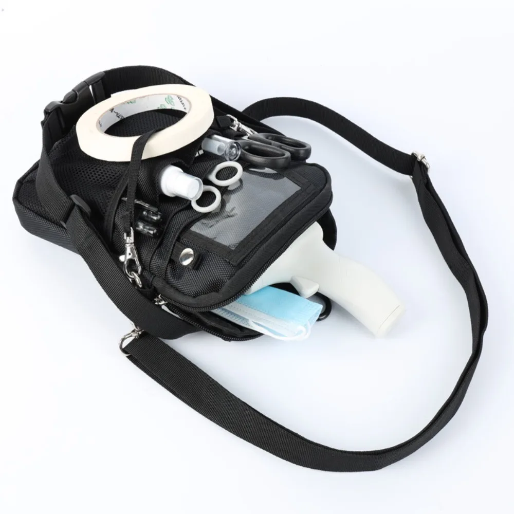 Marsupio da infermiera con tracolla regolabile Multi tasca Marsupio da infermiera resistente all'usura Borsa a tracolla da infermiera di grande capacità