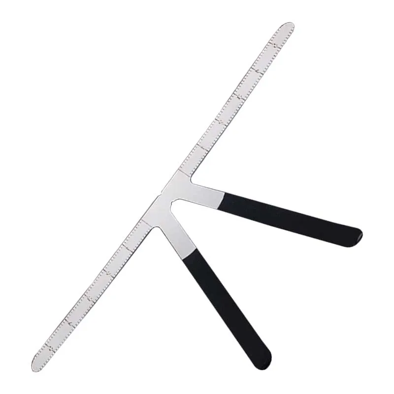

GREATLH Three-point Positioning Balance Eyebrow Ruler Magnesium Alloy Microblading Tattoo Brow Stencil Shaper Tool