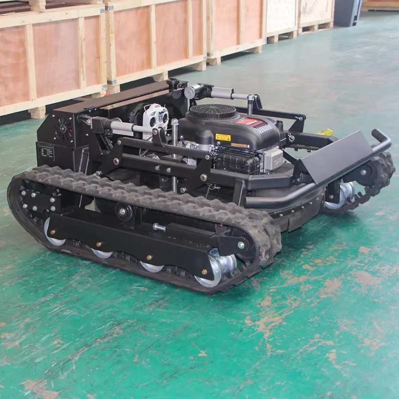

Customized 22HP Petrol Gas All Terrain Lawn Crawler Remote Control Mower 90cm Agricultural Mower Remote Control Slope Mower