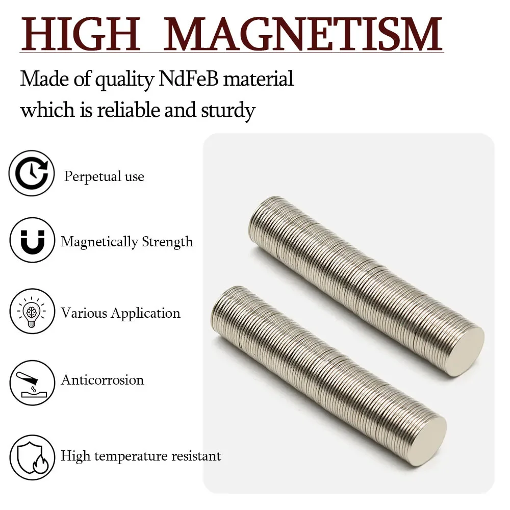 15mmx1mm Super Strong Round Neodymium Magnet Powerful Magnets N35 small Permanent Magnetic NdfeB Refrigerator Magnet 15x1