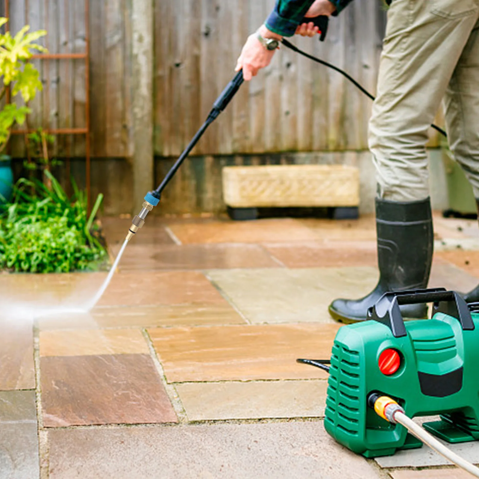 

Чистящая насадка 1 4, разъем для шланга высокого давления, быстроразъемный разъем для очистки, сменный компонент для Karcher для Leroy