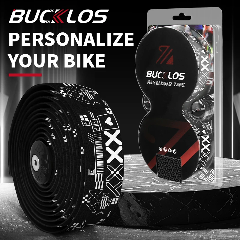 BUCKLOS-cintas para manillar de bicicleta de carretera, envoltura suave y cómoda para barra de caída, PU EVA, impermeable, cinta para manillar de ciclismo, piezas de bicicleta