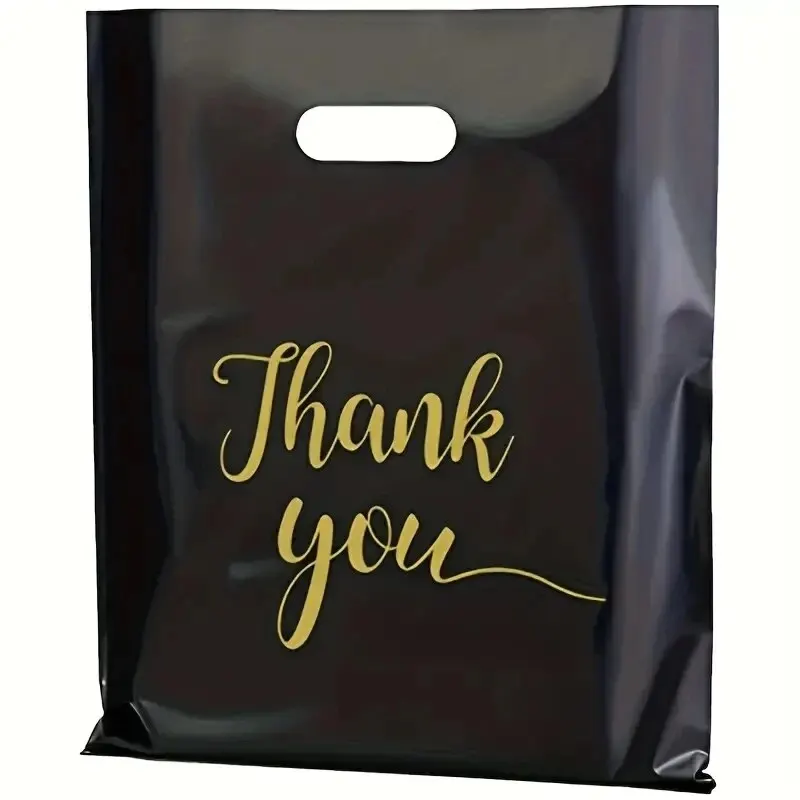 20pcs Extra Thick Reusable Plastic Thank You Bags Perfect Gifts Retail Shopping Party Bags Sturdy and Durable Longlasting Use
