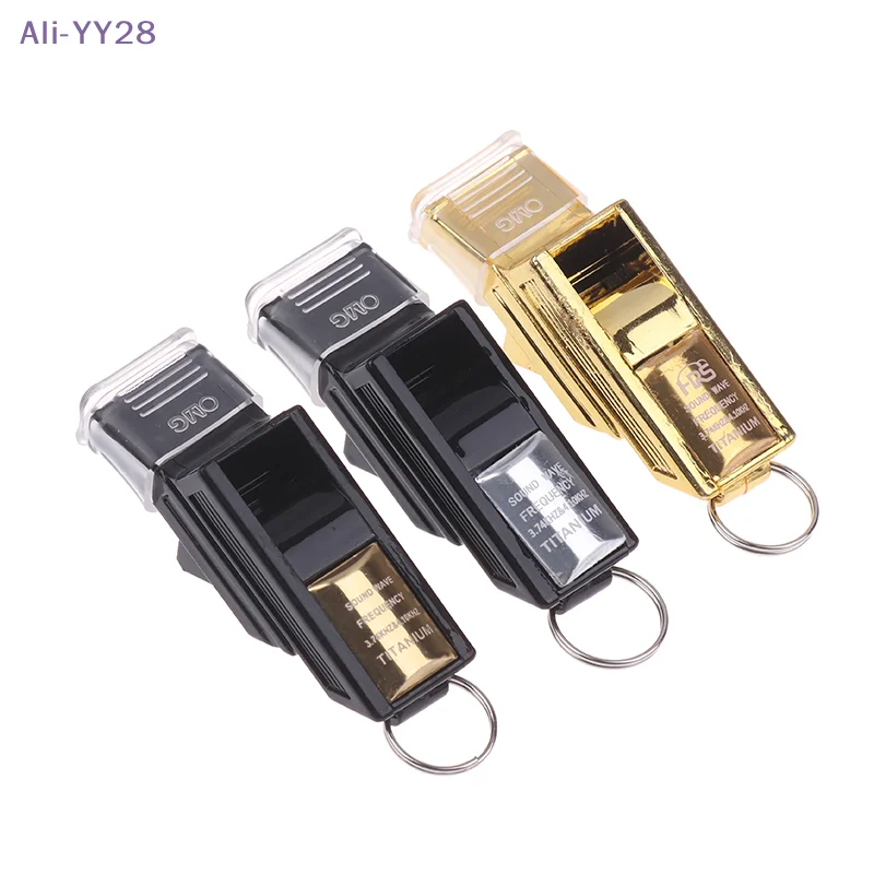 

Профессиональные футбольные судейские свистки с ремешком и коробкой, инструменты для выживания на природе, пластиковые свистки для баскетбола с громким звуком