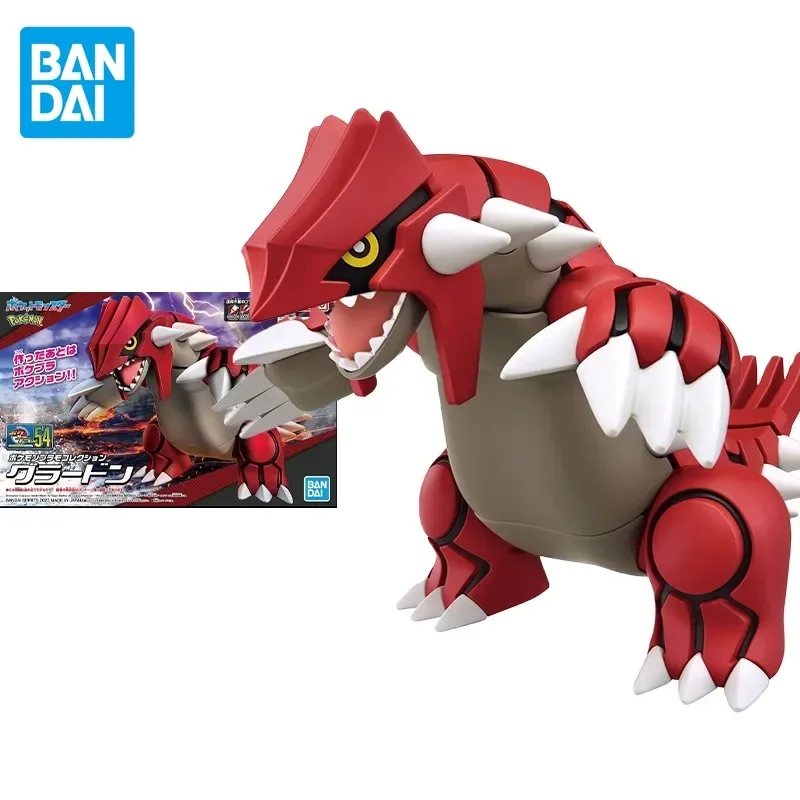 En Stock Original genuino Bandai Pokemon Anime Groudon montaje Anime figura de acción modelo juguetes adornos coleccionables regalos para niños