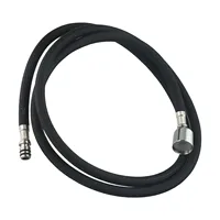 1.5m Kitchen Faucet Hose 360° Rotation Pull Out Nylon Braided Shower Hose Designed With Metal Heads, Providing Durability