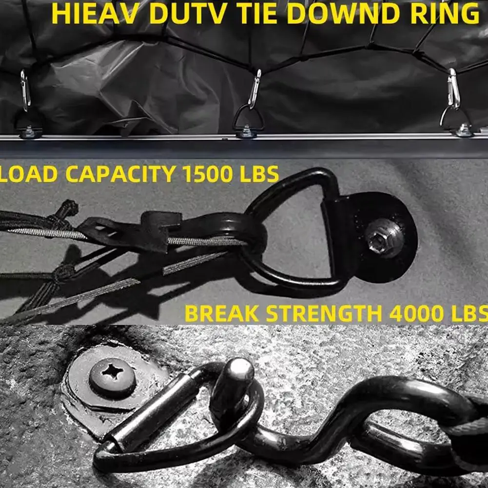 

Car Puller D-shaped Stainless Steel Hook Tie Down Anchors Iron for Cargo Truck Kayaks Sling Trainers Hammocks Awnings N5Q3