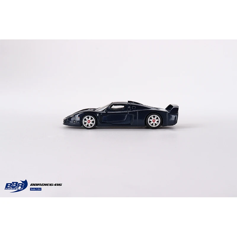 BBR In Stock 1:64 MC12 Stradale Blue Metallic W/ Stripe Diecast Diorama Car Model Collection Miniature Toys